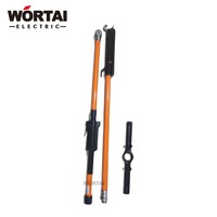 Bâton télescopique isolé électrique haute tension de 5 m, outils de sauvetage pour parafoudre