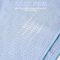 Serviette de yoga en microfibre antidérapante à picots gaufrés, absorbante, pour le yoga chaud, le fitness, le Bikram, le Pilates et la gym