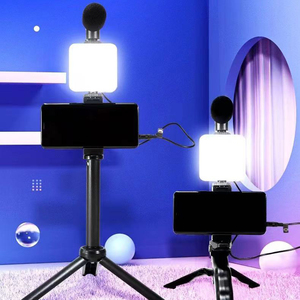 2024 grosir <span class=keywords><strong>Kit</strong></span> Vlog portabel, peralatan pembuatan Video lampu cincin Selfie dengan dudukan - Product Image 5