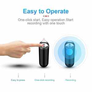Grabadoras de Voz Digitales Portátiles con Carga Rápida, 32 GB de Gran Capacidad, Grabadora de Voz WAV Tipo Collar - Product Image 3