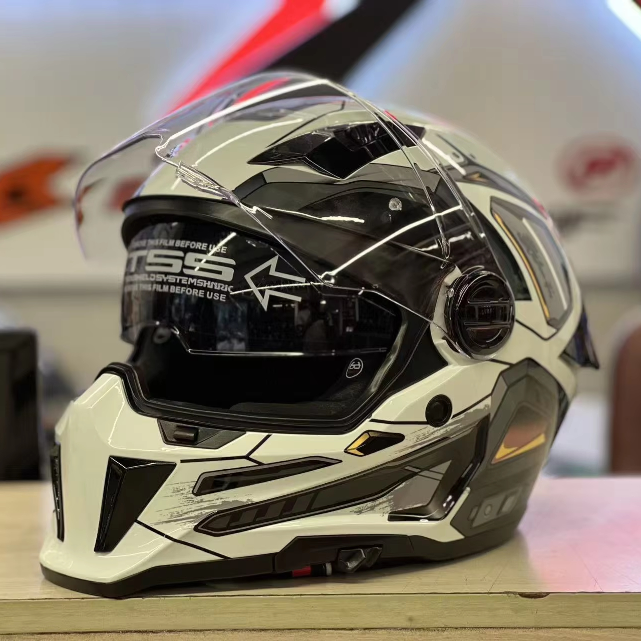 chrome german novelty motorcycle helmet Hot Leathers Style Low Profile strap retention system and adjustable quick release chin strap make for easy adjustment Mayan Style Half Helmet -