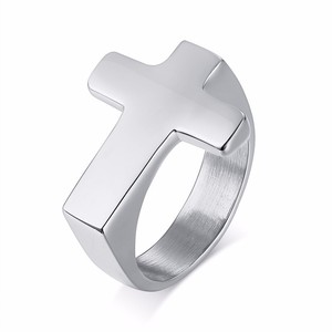 ผู้ชายรูปแหวนสแตนเลสสีดำทองเครื่องประดับชาย - Product Image 2