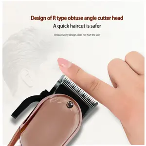 Hot Sale Hair Trimmer USB Rechargeable Men Buy Hair Clippers Full-transparent Brand Professional 9000RPM Wireless