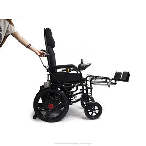 Topmedi Yatan Highback Mobility Ucuz Fiyat Çelik Güç Elektrikli Tekerlekli Sandalye Engelliler için - Product Image 1