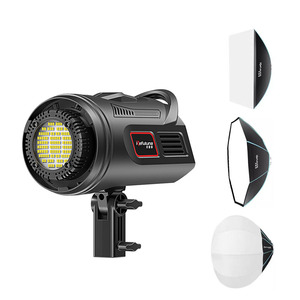 Kit d'Équipement de Studio Photo et Vidéo 100W avec Projecteur LED, Boîte à Lumière et Trépied - Product Image 1