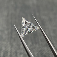 2-9mm 0.03-3ct DEF VVS netlik beyaz renk üçgen kesim serbest moissanit takı yapımı için