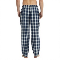 Pantalon de pyjama décontracté en coton 100% de haute qualité, personnalisé OEM, vente en gros, écologique, doux, poids moyen, avec poches, motif à carreaux