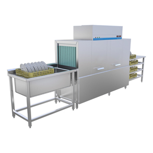 Lave-vaisselle commercial entièrement automatique intelligent à convoyeur à paniers, modè<span class=keywords><strong>le</strong></span> universel pour les cantines scolaires et les restaurants - Product Image 2