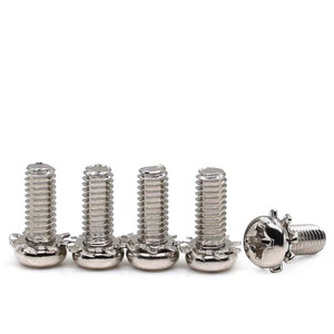 Tornillos combinados M4 M6 con cabeza alomada y ranura cruzada, con dientes de sierra para fijación - Product Image 3