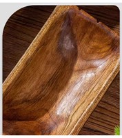 Plateau en bois massif écologique pour fruits secs, plateau créatif classique pour fête, maison, salon, table basse, rangement pour noix et collations