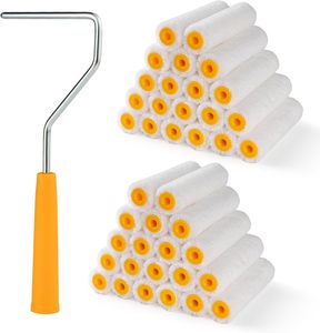 Rodillo de Pintura Industrial de Microfibra de 6 mm, 4/7 Pulgadas, Liberación Rápida, Acero Inoxidable, Garantía de 3 Años, Personalizable <span class=keywords><strong>para</strong></span> <span class=keywords><strong>Pintar</strong></span> - Product Image 1