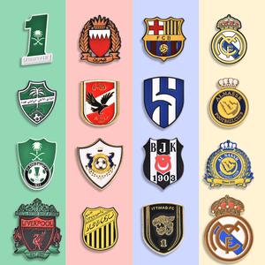 Badge autocollant moderne en émail sur le thème de l'Arabie Saoudite avec emblèmes de villes et symboles nationaux pour la décoration de téléphones mobiles - Product Image 3