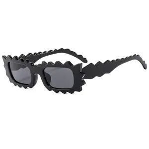 FANXUN M6159 Óculos de Sol UV400 Unissex Novos Óculos de Sol Personalidade Europeu Americano Moda irregular com Coringa para Senhoras