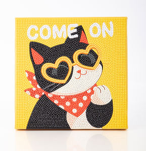 OEM Factory nuova pittura a diamante dipinta a mano stile moderno per <span class=keywords><strong>amanti</strong></span> dei gatti di moda per la decorazione della casa diamanti quadrati per bambini adulti - Product Image 2