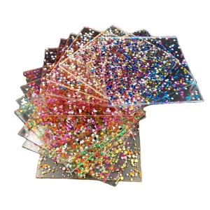 3MM <span class=keywords><strong>5MM</strong></span> 8MM diverses poudre d'oignon irrégulière <span class=keywords><strong>plaque</strong></span> acrylique paillettes colorées plexiglas porte-clés coloré ornements de bureau suspendus - Product Image 1