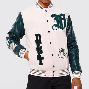 Ventes en gros d'usine, vestes de baseball de style streetwear hip-hop pour hommes, automne, veste de baseball varsity personnalisée, veste d'hiver - Product Image 5