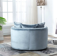 Chaise de canapé simple inclinable en Offre Spéciale chaise longue pivotante en acier inoxydable pour chambre d'hôtel à domicile ou bar
