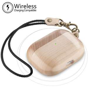 Étui de protection complet en bois de luxe <span class=keywords><strong>original</strong></span> pour écouteurs sans fil <span class=keywords><strong>AirPods</strong></span> <span class=keywords><strong>Pro</strong></span> – Boîtier portable et élégant pour casque audio – Meilleures ventes - Product Image 4
