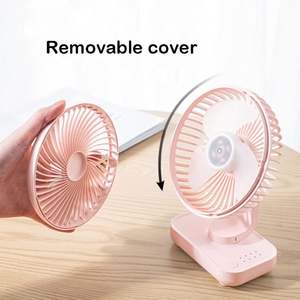 พัดลมมินิแบบพกพา 4000Mah ปรับพัดลมตั้งโต๊ะ 4 ความเร็วลม Mute <span class=keywords><strong>Air</strong></span> Coolers ชาร์จสําหรับ Office โฮมสก์ท็อปสํานักงาน - Product Image 3