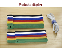 Attaches-câbles auto-agrippants réutilisables colorés pour l'organisation des câbles – Vente en gros