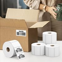 Rouleau de papier thermique imperméable en gros, rouleau de papier pour étiquettes d'expédition durable, étiquettes thermiques 4x6 pour l'expédition