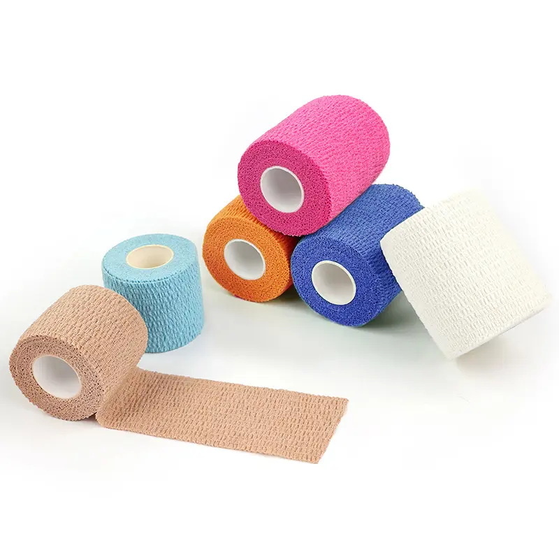 Medizinisches selbstklebendes Bandage-Falt-Großhandel hochwertiges atmungsaktives Bandage wasserdicht individuelles zusammenhängendes Bandage