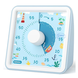 60 Minute Round Rainbow Pattern Mechanical Kitchen <strong>Timer</strong> for Cooking Productivity <strong>Timer</strong> Visual Study <strong>Timer</strong> - Product Image 4