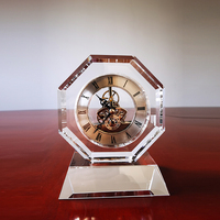 Récompenses de cadeau de souvenir de cristal clair rond trophée de prix de verre de cristal blanc clair