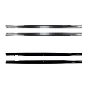 Mercedes-Benz CLS C257 Side Skirt Spoiler Piano Black Carbon Fiber Texture ABS Body Kit 2018+ - Product Image 5