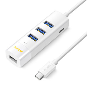 Chất lượng cao mạ Niken 24/30AWG <span class=keywords><strong>HUB</strong></span> Adapter 3.0 Type-C thiết kế mới <span class=keywords><strong>USB</strong></span> Loại C Cổng <span class=keywords><strong>HUB</strong></span> Multiport <span class=keywords><strong>4</strong></span> trong 1 <span class=keywords><strong>USB</strong></span> C <span class=keywords><strong>HUB</strong></span> - Product Image 2