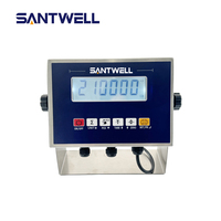 Indicador de Peso Digital de Acero Inoxidable SK210S, Pantalla LED de 6 Dígitos, Interfaz RS232, Báscula de Plataforma, Controlador OEM/ODM