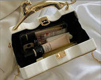 Sac de Soirée de Luxe pour Femme avec Chaîne en Métal, Pochette à Épaule Designer en Acrylique, Sacs de Fête et de Mariage pour Dames