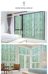 Film statique moderne pour fenêtre en bambou 15.75 ''X78, 7'', étanche, verre gaufré, décoratif pour <span class=keywords><strong>habillage</strong></span> <span class=keywords><strong>de</strong></span> fenêtre - Product Image 6
