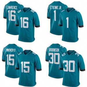 Nuevo 2024 Hot Jacksonville Cosido Camiseta de fútbol americano para hombres <span class=keywords><strong>S</strong></span> Black Team 16 <span class=keywords><strong>Lawrence</strong></span> 1 Etienne - Product Image 1