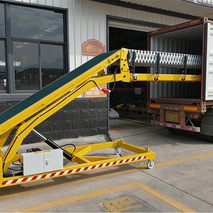 Mobiele uitklapbare rolbaanwagen laadbaan met verstelbare hoogte en zwaartekrachttransport systeem - Product Image 3