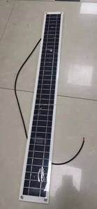 Enroulement pliable en forme de bande de panneau solaire en silicium monocristallin flexible léger de 20W pour système d'éclairage solaire - Product Image 5