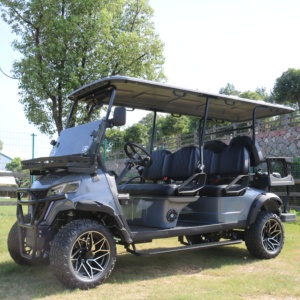 Voiturette de golf électrique de 48V avec batteries durables au lithium de 48V, option à 4 roues motrices haute endurance - Product Image 4