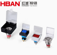 Cubierta Protectora de Plástico Transparente HBAN para Interruptor de Botón Cuadrado/Rectangular para Evitar la Activación Accidental del Interruptor de Botón