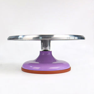 Outils de cuisson pour pâtisserie en gros, support rotatif pour gâteaux et desserts, plateau tournant de 12 pouces en alliage d'aluminium - Product Image 2