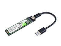 Adaptor USB ke SATA Waveshare USB-C untuk NGFF SSD USB 3.0 Tipe-C hingga 6 Gbps B594