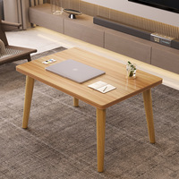 Table d'appoint moderne en bois, table basse carrée minimaliste, table de chevet, table basse sur pied pour chambre à coucher, salon, bureau