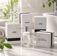 Boîte cadeau de luxe personnalisée en carton rigide magnétique haut de gamme pour flacon de parfum et huile essentielle, gaufrage, emballage de luxe recyclable et antichoc