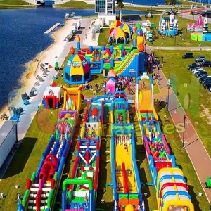 Надувная игровая площадка для подростков и взрослых: батут, надувной домик, аттракцион для игр на открытом воздухе, индивидуальный дизайн - Product Image 3