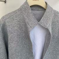 Ensemble de survêtement décontracté deux pièces effet faux deux pièces pour l'automne, tenue de sport ample pour la marche, sweat-shirt à manches longues + pantalon de survêtement, ensemble 2 pièces