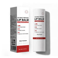 Baume à lèvres hydratant et repulpant multi-liquides biologique à marque privée, éclaircissant aux polypeptides naturels