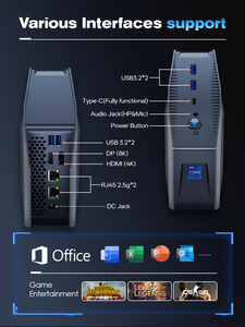 Xzh 12th Intel Core I9-12900H win11 <span class=keywords><strong>Pro</strong></span> Mini PC 16GB DDR4 video Bộ nhớ SSD cho chơi game - Product Image 4