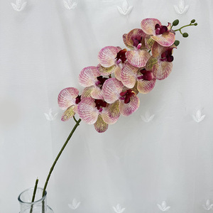 <span class=keywords><strong>Orchidée</strong></span> Artificielle Vintage à 9 Têtes de 101cm, Fleurs de Simulation de Phalaenopsis à Touche Réelle <span class=keywords><strong>pour</strong></span> la Maison en Plein Air, Saint Valentin, Halloween - Product Image 5