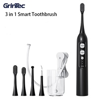Sikat Gigi Elektrik Baru dengan Water Flosser 2 in 1, Set Perawatan Mulut, Kit Pembersih Gigi Pintar yang Dapat Diisi Ulang