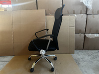 Chaise de bureau classique en maille à dossier haut avec accoudoirs, design moderne, pour la maison, le travail et le bureau, prix fabricant