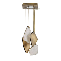 Collection de luminaires de luxe NHB-P050: lustres, lampes suspendues en albâtre et appliques murales pour l'hôtel et la décoration intérieure